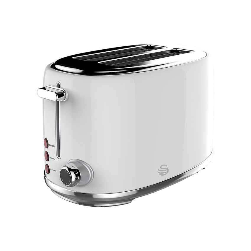 Swan 1.7L Cordless Kettle & 2 Slice Toaster - Pearl White (Photo: 2)